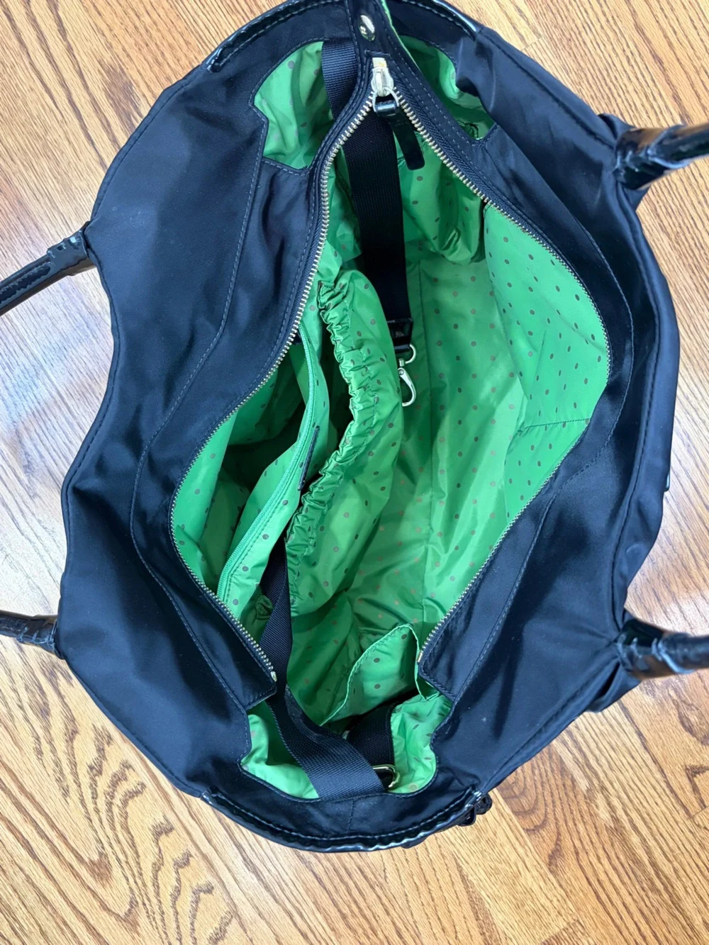 kate spade Black Nylon Diaper Tote Baby Bag